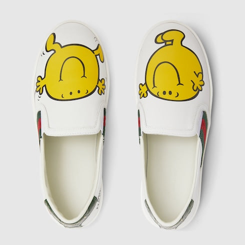 Children's Gucci Ace slip-on sneakers - white leather