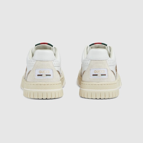 Children's Gucci Re-Web sneaker - white leather