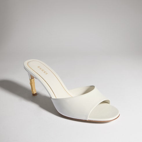 Women's Castello slide - white leather