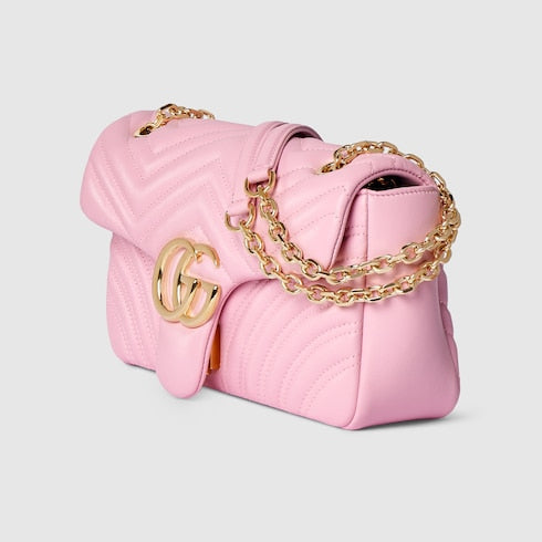 GG Marmont medium shoulder bag - light pink leather