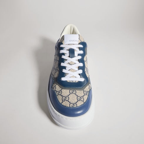 Men's chunky sneaker with GG - beige and blue Supreme