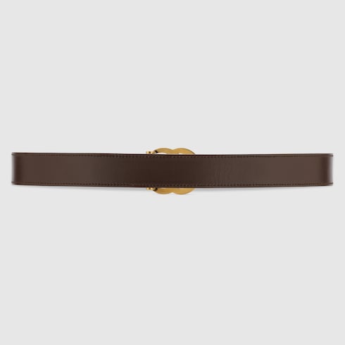 GG Marmont reversible belt - brown leather