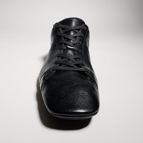 Men's sneaker with driver sole - black leather