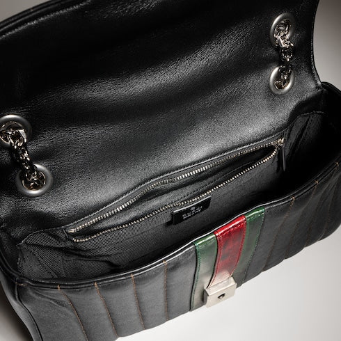 Jetset GG Marmont medium shoulder bag - black leather
