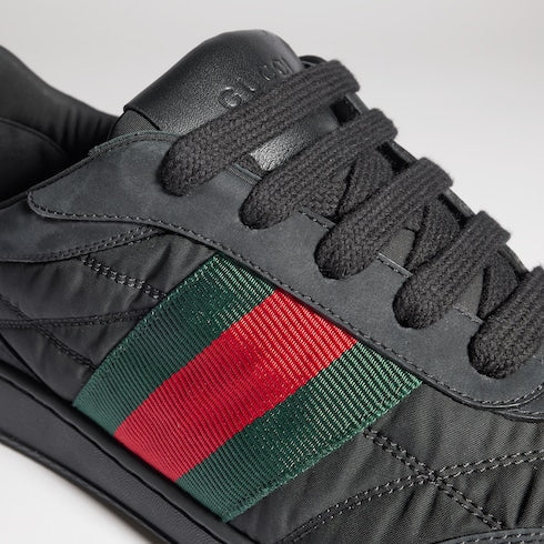 Men's Screener sneaker - black padded nylon