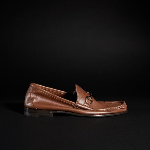 Men's Gucci Lugano loafer - brown leather