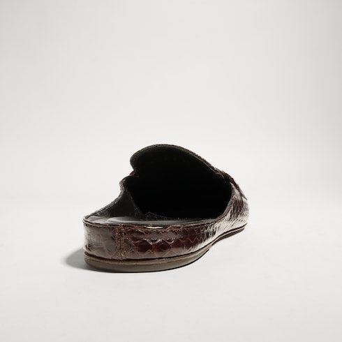Women's Ragazzo python mule - black