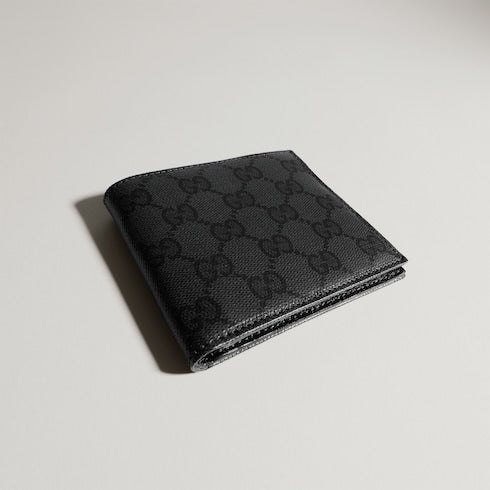 Gucci Essence Classic bi-fold wallet - black GG canvas