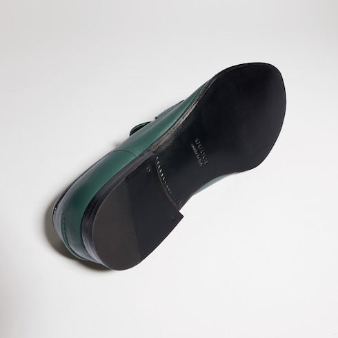 Men's Gucci Como loafer - green leather