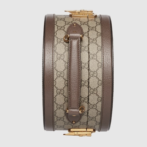 Gucci Savoy mini rigid hat box - beige and ebony Supreme