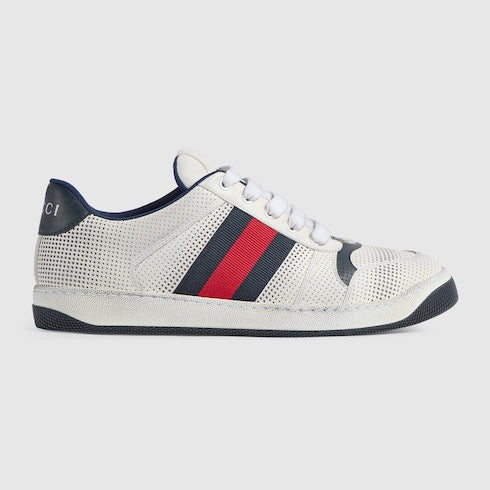 Men's Screener sneaker - white leather