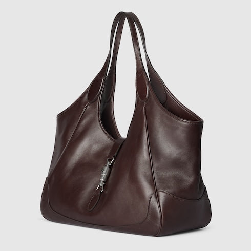 Mercato medium tote bag - dark brown leather