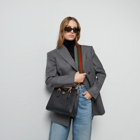 Gucci Diana medium tote bag - black leather