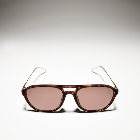 Specialized-fit navigator sunglasses - brown tortoiseshell