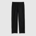 Technical wool blend pants - black