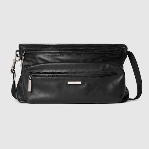 Gucci Tag medium crossbody bag - black leather