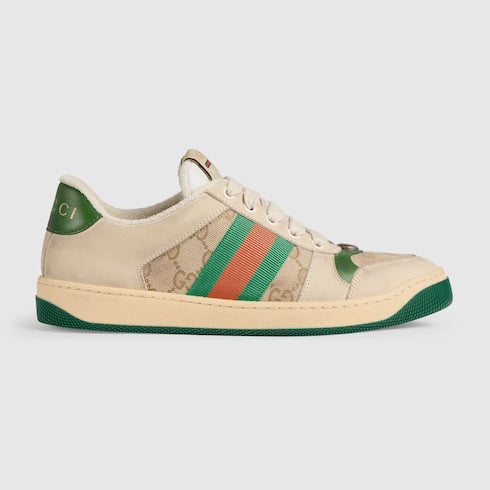 Butter Leather Women's Green Heel Screener Sneaker - Butter Leather