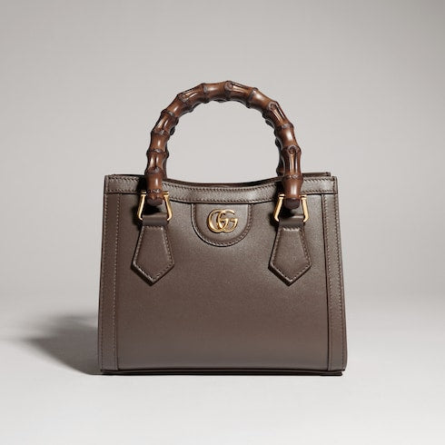 Gucci Diana small tote bag - dark taupe leather