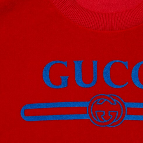 Children's chenille sweatshirt - red