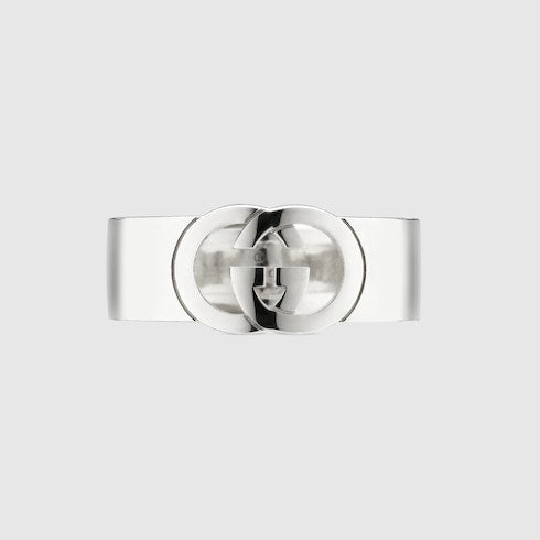 Gucci Interlocking chevalier ring - 925 sterling silver