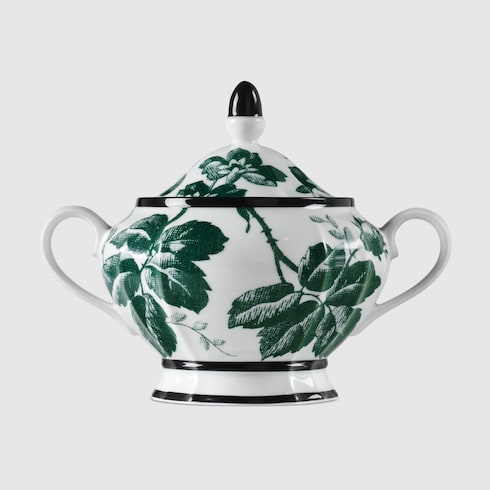 Green Herbarium Sugar Bowl - Green