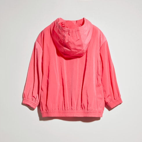 Children's nylon froissé jacket - pink