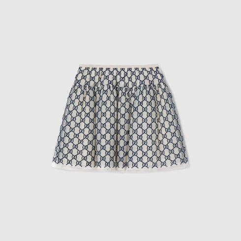 GG nylon skirt - Children's embroidered