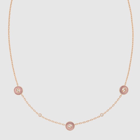 Gucci Interlocking 18k chain necklace - 18k rose gold