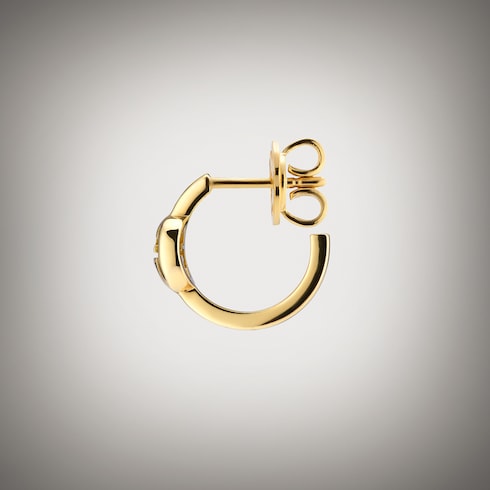 Gucci Interlocking 18k hoop earrings - 18k yellow gold
