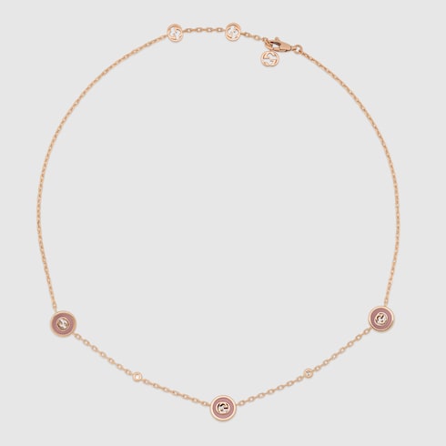 Gucci Interlocking 18k chain necklace - 18k rose gold