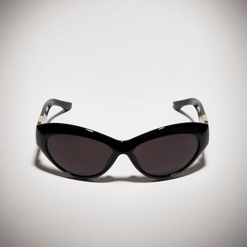 Cat eye frame sunglasses - black