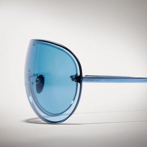 Mask frame sunglasses - blue