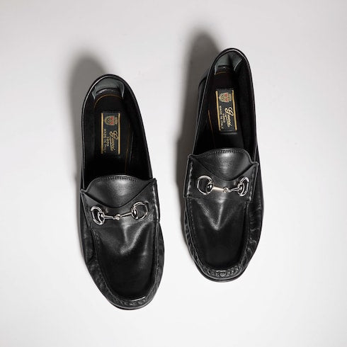 Men's Gucci Lugano loafer - black leather