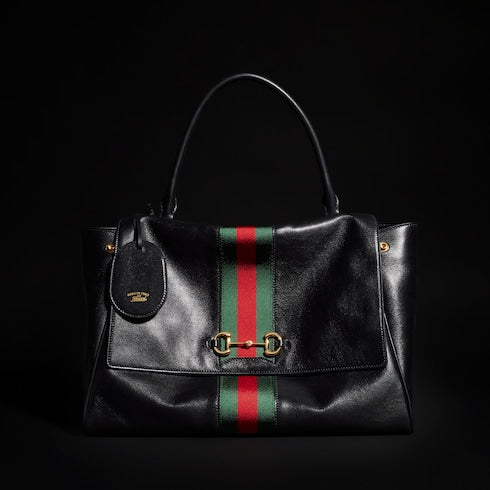 Paparazzo large top handle bag - black leather