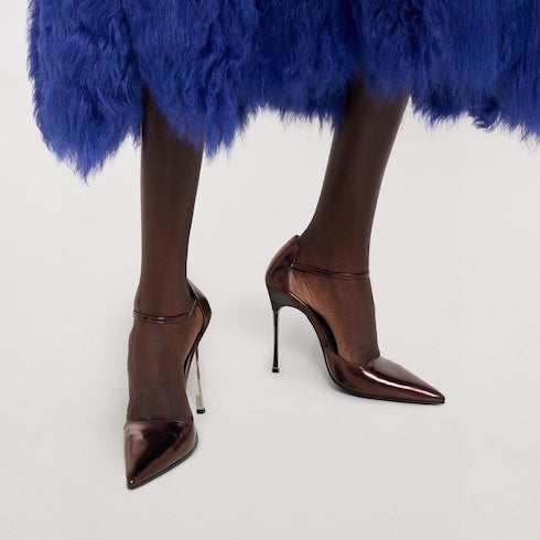 Women's Bombshell pump - copper laminated leather