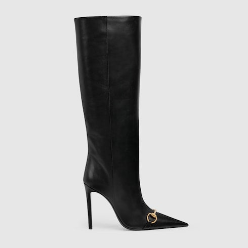 Women's Donna slip-on boot - black leather