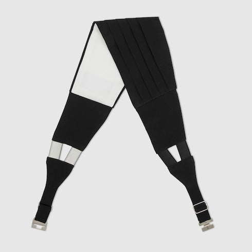 Silk cummerbund - black