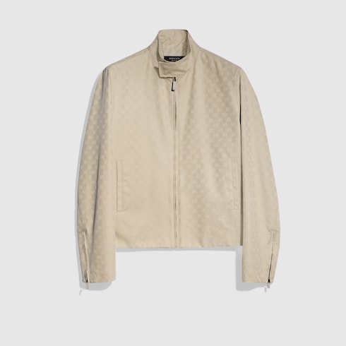 GG cotton canvas jacket - light beige