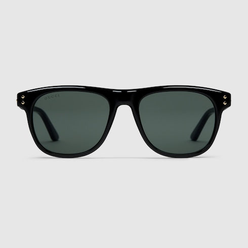 Square frame sunglasses - black