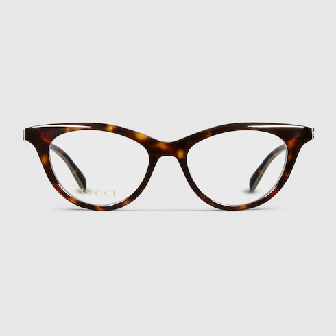 Cat-eye optical frame - dark brown tortoiseshell