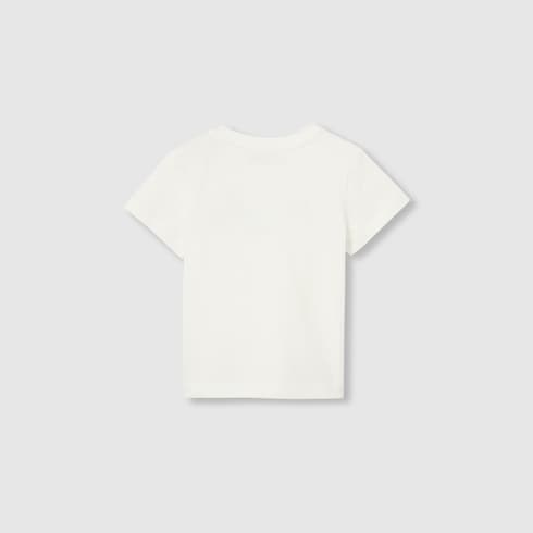 Baby printed cotton T-shirt - white
