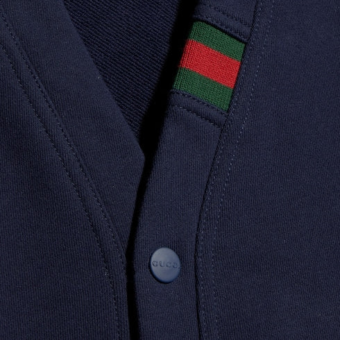 Children's cotton cardigan - dark blue