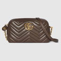 GG Marmont small camera bag - dark taupe leather