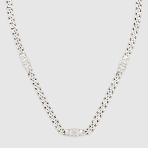 Gucci Interlocking chain necklace - 925 sterling silver