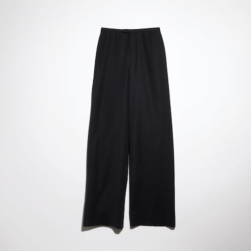 Light wool pants - black