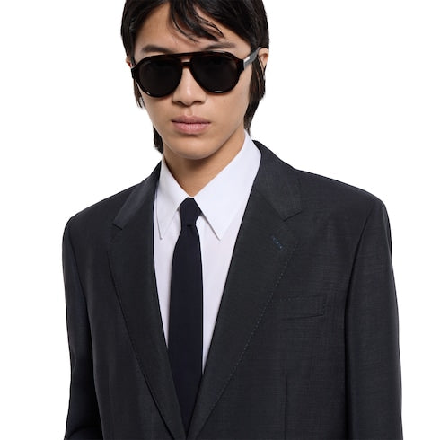 Wool mohair suit - black