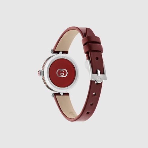 Model 2000 watch, 24mm - red leather