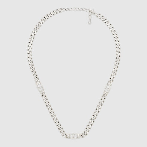 Gucci Interlocking chain necklace - 925 sterling silver