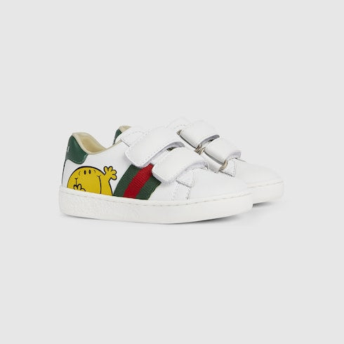 Toddler Gucci Ace sneakers - white leather