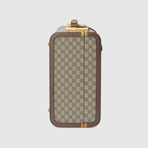 Gucci Savoy large suitcase - beige and ebony Supreme